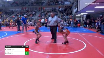 60 lbs Consolation - Rye Davis, Honey Badger Wrestling Club vs Knox Kline, HBT Grapplers