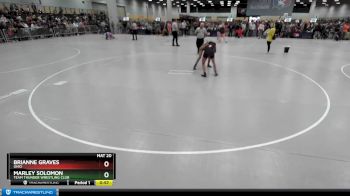 100 lbs Cons. Round 4 - Marley Solomon, Team Thunder Wrestling Club vs Brianne Graves, Ohio