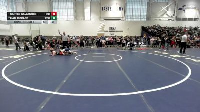 94 lbs Cons. Round 3 - Carter Gallagher, Baldwinsville Wrestling Club vs Liam McCabe, Columbia Youth Wrestling Club