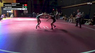 105 lbs 19th Place Match - Makinlee Steapp, Iowa City Liberty vs Lila Bihun, Iowa City West
