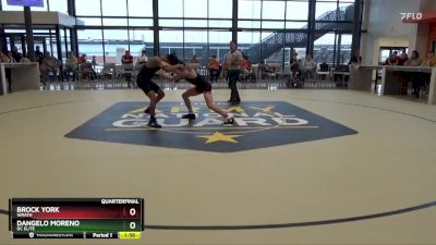 J-17 lbs Quarterfinal - Brock York, Wrath vs DAngelo Moreno, DC Elite