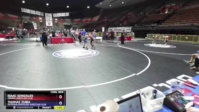 108 lbs Cons. Semi - Isaac Gonzales, Madera Wrestling Club vs Thomas Zubia, Peterson Grapplers Wrestling Club