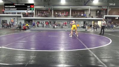 184 lbs Round 1 (4 Team) - Zach Canaday, Wisconsin-Stevens Point vs Cole Martin, Central