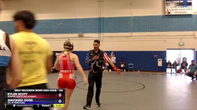 135 lbs Round 4 - Kyler Scott, Sublime Wrestling Academy vs Giavonna Good, All In Wrestling