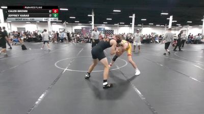 130 lbs Semifinal - Caleb Brown, KD Trained vs Jeffrey Karas, Exeter Township