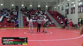 287 lbs Quarterfinal - Carson Hyche, Pelham Park MS vs Caleb Campbell, Arab Jr. High