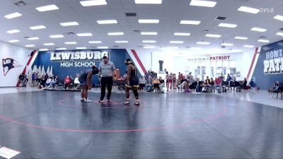 235 lbs 2nd Wrestleback (8 Team) - Caileigh Nichols, Starkville High School Girls vs Madison Pulliam, Saltillo High Schools Girls