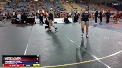 143 lbs Placement Matches (16 Team) - Viktorya Torres, McKendree University vs Yasmine Oliveira, King University