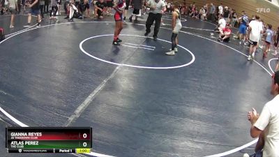 90 lbs Quarterfinal - Atlas Perez, The Club vs Gianna Reyes, JG Takedown Club