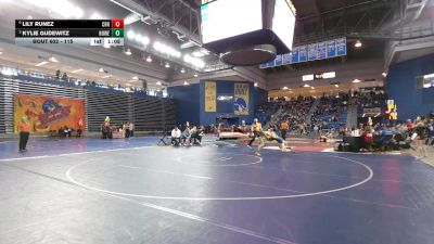 115 lbs Quarterfinal - Kylie Gudewitz, Howell vs Lily Runez, Choate Rosemary Hall