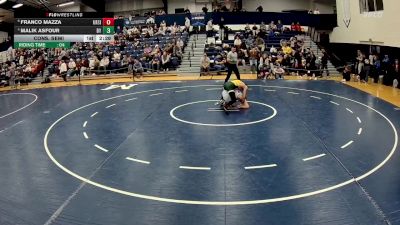 125 lbs Cons. Semi - Malik Asfour, Delaware Valley vs Franco Mazza, Ursinus