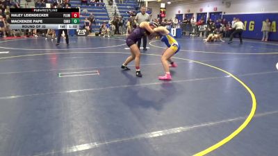 142 lbs Round Of 32 - Haley Leiendecker, Plum vs Mackenzie Pape, Canon-McMillan