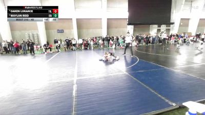 49 lbs Quarterfinal - Oaken Lorance, Team Real Life vs Waylon Reid, Idaho