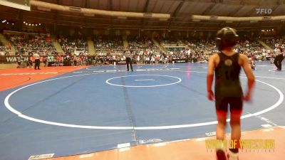 52 lbs Quarterfinal - Karson Arevalos, Socal Grappling Club vs Asher King, Team Porcelli