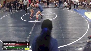 110 lbs Cons. Round 1 - Grace Belmont, BKWC vs Leona Martinez, Central Catholic Wrestling Clu