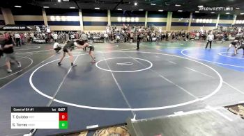 126 lbs Consi Of 64 #1 - Tommy Quiobo, Vista HS vs Stone Torres, Hesperia HS