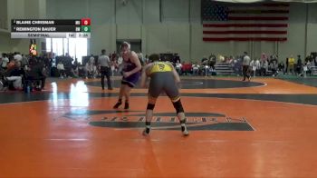 184 lbs Semifinal - Remington Bauer, Baldwin Wallace vs Blaine Chrisman, Mount Union