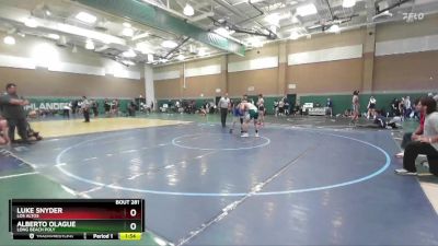 175 lbs Champ. Round 2 - Alberto Olague, Long Beach Poly vs Luke Snyder, Los Altos