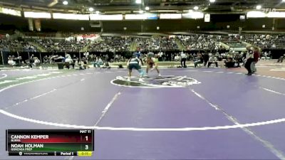 157 lbs Cons. Semi - Noah Holman, Gonzaga Prep vs Cannon Kemper, Burns