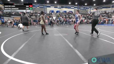 125 lbs Rr Rnd 5 - Swayze Lang, Choctaw Ironman Youth Wrestling vs MaKyra Johnson, D3 Wrestling Cluib