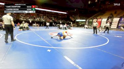 106 Class 3 lbs Quarterfinal - Carter Pryor, Hillsboro vs Cade Crawford, Platte County