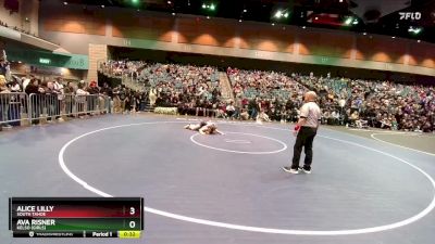 155 lbs Cons. Round 6 - Ava Risner, Kelso (Girls) vs Alice Lilly, South Tahoe