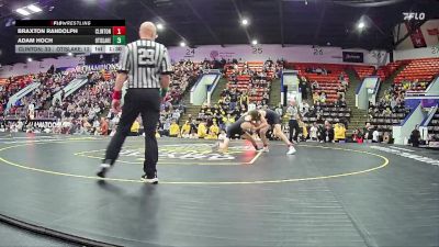 138 lbs Quarterfinals (8 Team) - Adam Hoch, LakeVille Memorial HS vs Braxton Randolph, Clinton HS