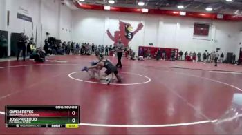 126 lbs Cons. Round 2 - Owen Reyes, Indianapolis Cathedral vs Joseph Cloud, Columbus North