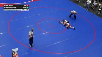 82 lbs Consi Of 32 #1 - Wyatt Rush, Trinity vs Mason McIntyre, Cranberry