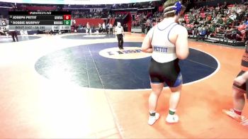 3A 285 lbs Champ. Round 1 - Robbie Murphy, Minooka vs Joseph Pettit, Geneva