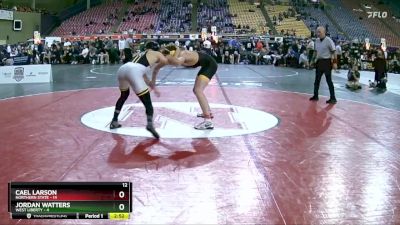 157 lbs Placement (4 Team) - Jordan Watters, West Liberty vs Cael Larson, Northern State