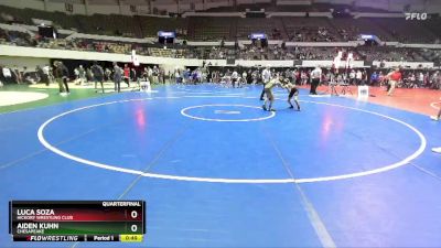 Rookie 6-8 85 Quarterfinal - Luca Soza, Hickory Wrestling Club vs Aiden Kuhn, Chesapeake