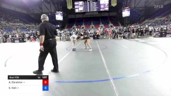 127 lbs Cons 16 #2 - Ava Ebrahimi, California vs Sadie Hall, Oregon