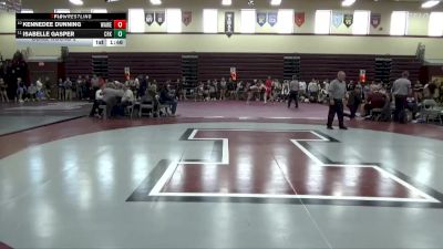 155 lbs Cons. Round 2 - Isabelle Gasper, Cedar Rapids Kennedy vs Kennedee Dunning, Waterloo West