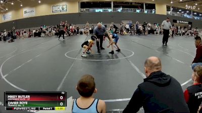 72 lbs Round 1 - Mikey Butler, SouthWest Elite vs Zavier Roye, Triangle WA