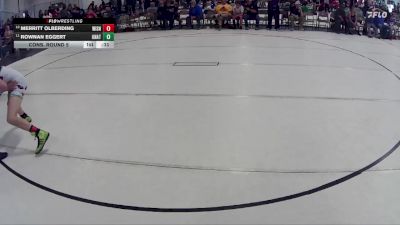 129 lbs Cons. Round 5 - Rownan Eggert, Valentine Wrestling Club vs Merritt Olberding, Fort Calhoun