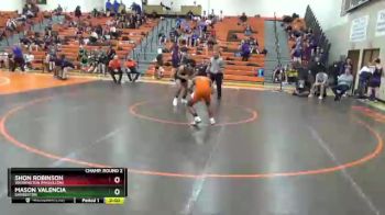 150 lbs Champ. Round 2 - Mason Valencia, Barberton vs Shon Robinson, Washington (Massillon)