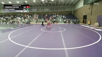 135 lbs Semifinal - Kimberlie Ledford, Laramie vs Leona Vickers, Worland
