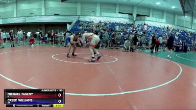 190 lbs Cons. Round 2 - Michael Taheny, IL vs Creed Williams, KY