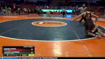 3 lbs Champ. Round 1 - Austin Gomez, Libertyville vs Cooper Schodrof, LaGrange (Lyons)