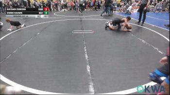 83 lbs Round Of 16 - Kaydan Osborn, Ponca City Wildcat Wrestling vs Owen Harms, Weatherford Youth Wrestling