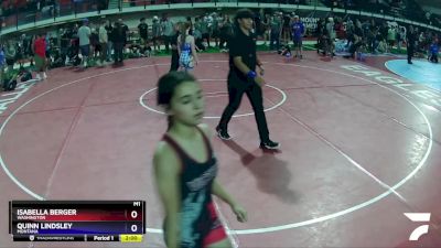 106 lbs Cons. Round 1 - Isabella Berger, Washington vs Quinn Lindsley, Montana