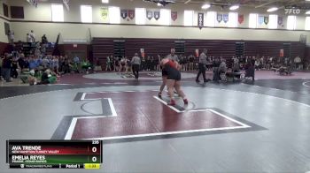 235 lbs Quarterfinal - Ava Trende, New Hampton/Turkey Valley vs Emelia Reyes, Prairie, Cedar Rapids