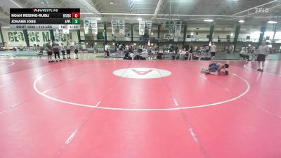 113 lbs 3rd Place - Noah Reising-Rubli, Beat The Streets vs Johann Jose, Apple Wrestling Academy