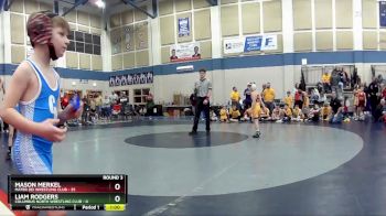 68 lbs Round 3 (4 Team) - Jacson Lewis, Mater Dei Wrestling Club vs Leonidas Brierly, Columbus North Wrestling Club