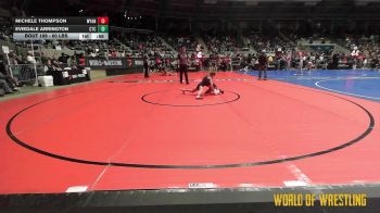 60 lbs Consi Of 8 #2 - Michele Thompson, Wyandotte Youth Wrestling vs EvieDale Arrington, Comanche Takedown Club