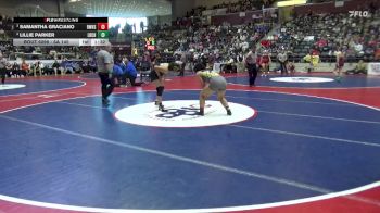 6A 145 lbs Semifinal - Samantha Graciano, Bentonville West vs Lillie Parker, Little Rock Central High School