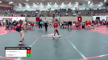 130-142 lbs Championship Bracket - Josh Foxworthy, Southport vs Anthony Stokes, Pike