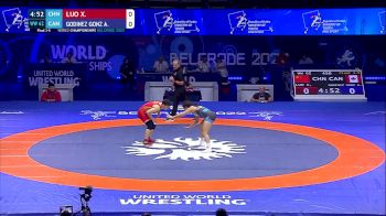 62 kg Final 3-5 - Xiaojuan Luo, China vs Ana Paula Godinez Gonzalez, Canada