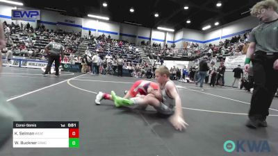 85 lbs Consolation - Knox Selman, Weatherford Youth Wrestling vs Waylon Buckner, El Reno Wrestling Club